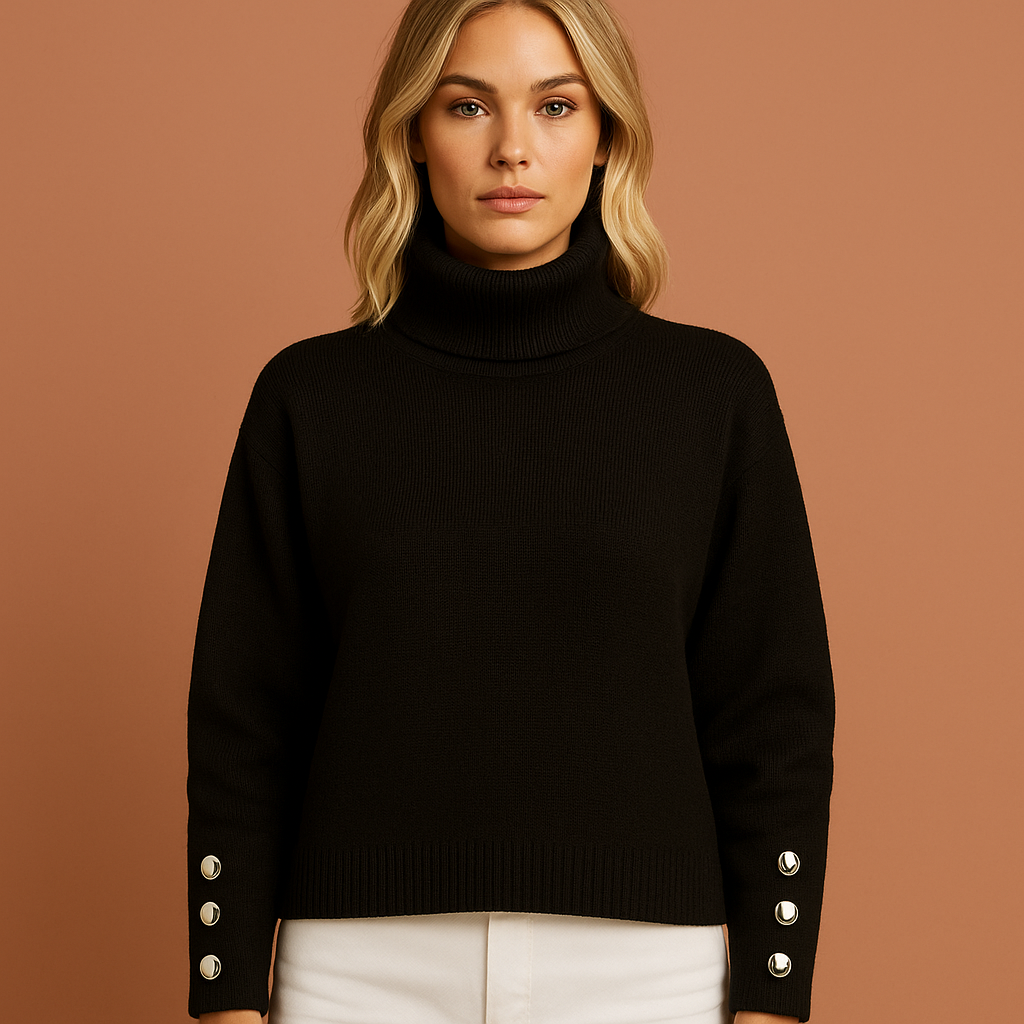 Elegant turtleneck sweater with modern fit for women | Aniek
