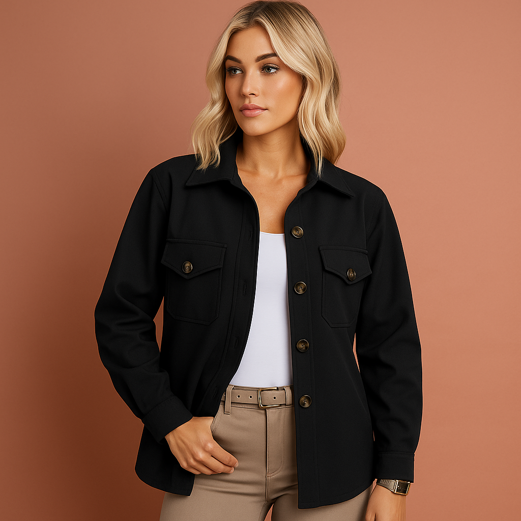 Stylish Autumn Jacket with Elegant Cut for Women | Lynda