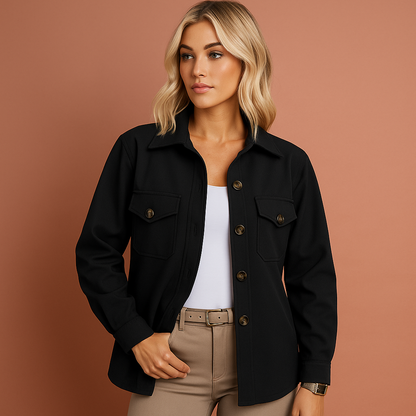 Stylish Autumn Jacket with Elegant Cut for Women | Lynda