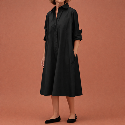 Midi blouse dress for women | Elvora