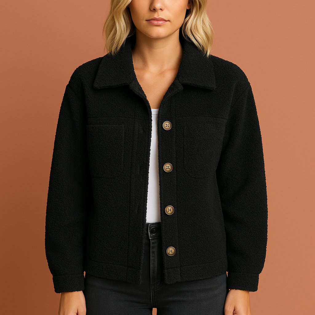 Warm casual teddy coat for women | Liva
