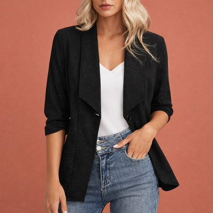 Elegant blazer with subtle sheen for women | Liesbeth