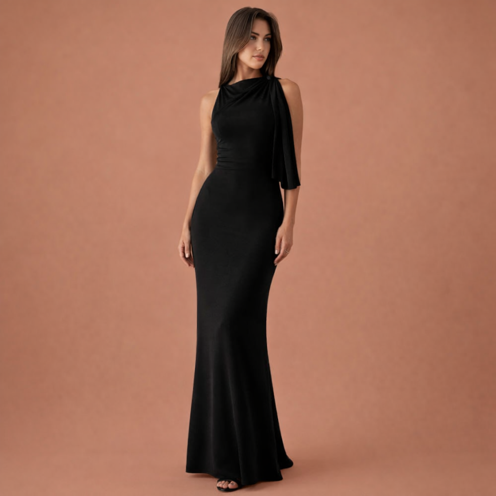 Elegant bodycon maxi dress for women with evening look | Teuntje