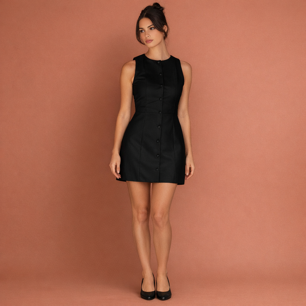 Elegant sleeveless mini dress for women | Hilda