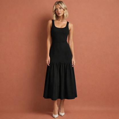 Elegant Pleated Maxi Dress for Women for Stylish Occasions | Theresia