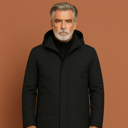 Elegant winter coat with hood for men | Giel