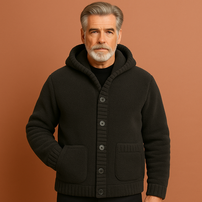 Knitted hoodie jacket for men | Maarten