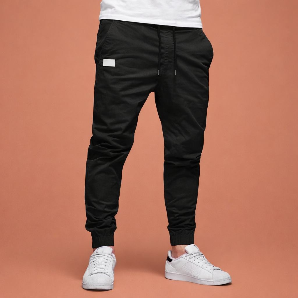 Men's Pants with Elastic Waistband and Drawstring | Boudewijn