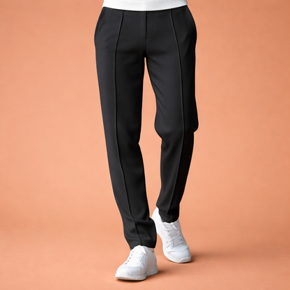 Straight men's trousers with elastic waistband and side pockets | Hugo