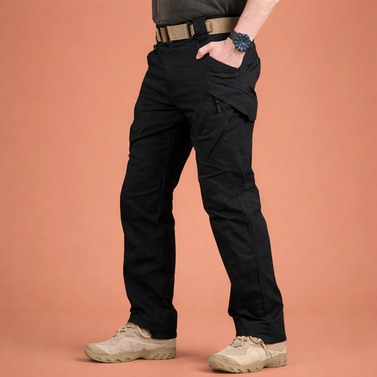 Men's cargo pants with multiple pockets and adjustable waistband | Jorik