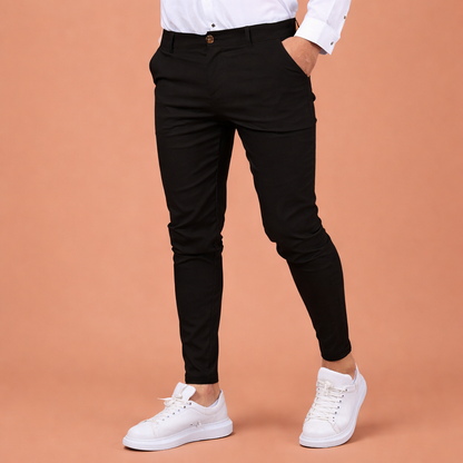 Slim fit chino pants with tapered fit for men | Aron