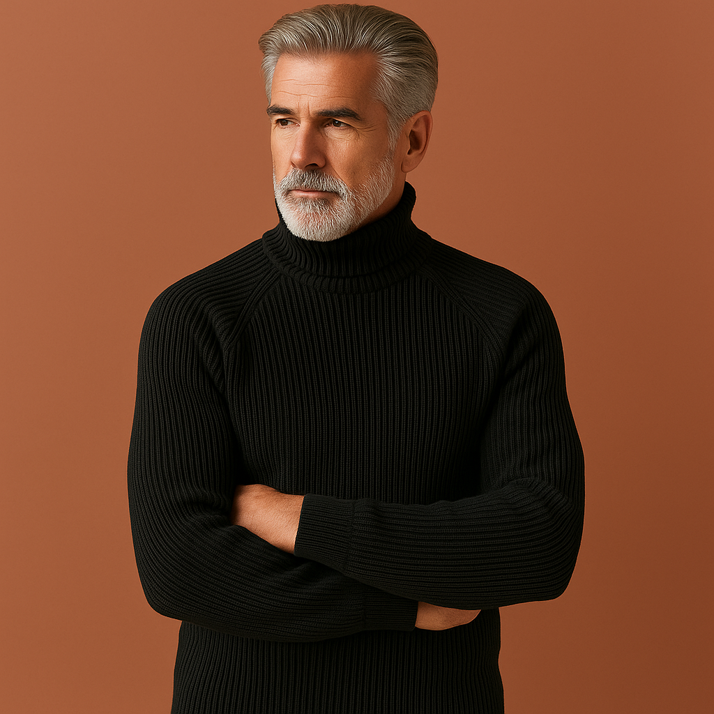 Timeless turtleneck sweater for men with an elegant fit | Thomas