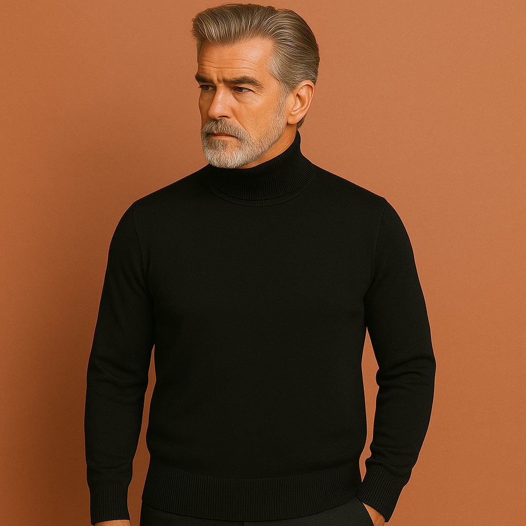 Luxury turtleneck sweater for men with timeless design | Matthijs