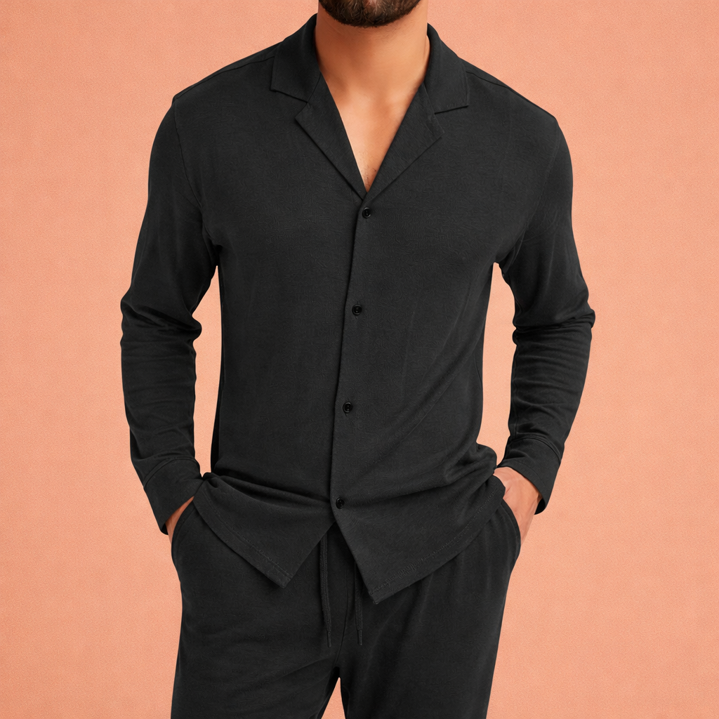 Linen Summer Set with Cuban Collar for Men | Julianus
