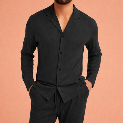 Linen Summer Set with Cuban Collar for Men | Julianus