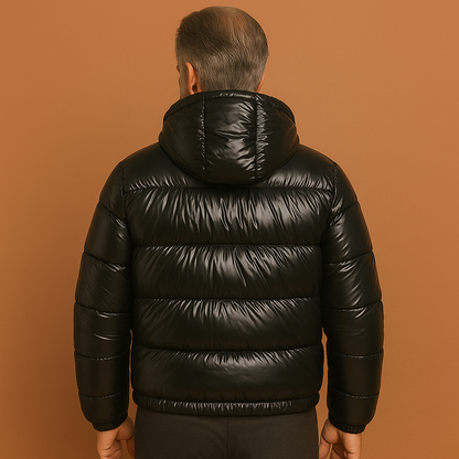 Warm water-repellent puffer jacket for men with a modern fit | Koen