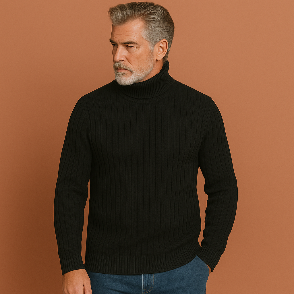 Men's Merino Wool Turtleneck Sweater | Bastiaan