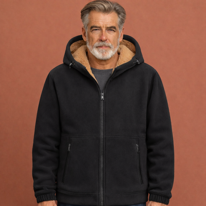Men's jacket with hood and zipper for daily use | Clemens