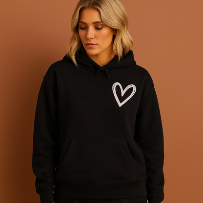 Hoodie with Heart Print for Women | Jana