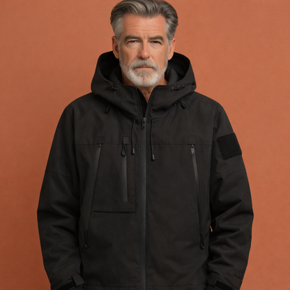 Jacket with Hood and Multiple Pockets for Men | Gregoor