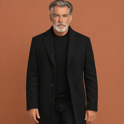 Long stylish coat for men with a classic look | Miel