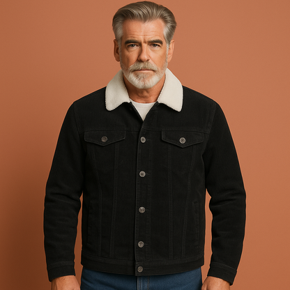 Warm sherpa-lined winter jacket for men | Joris
