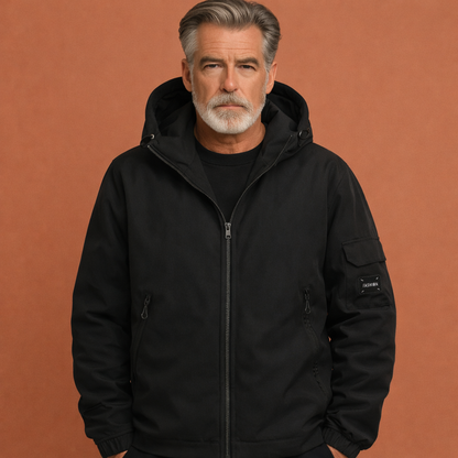 Ski jacket with hood for men | Karel