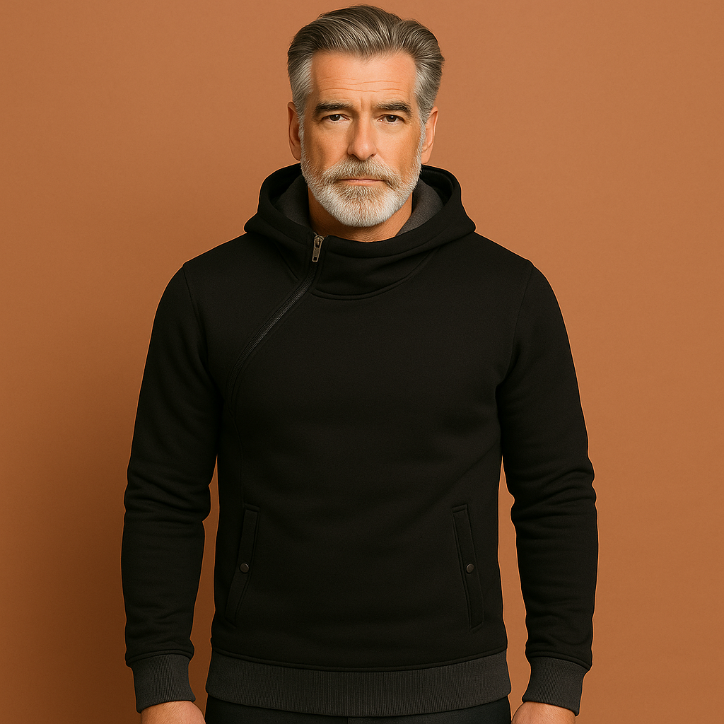 Slim-fit hoodie with contrasting details for men | Milan