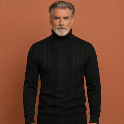 Warm turtleneck sweater with a comfortable fit for men | Davion