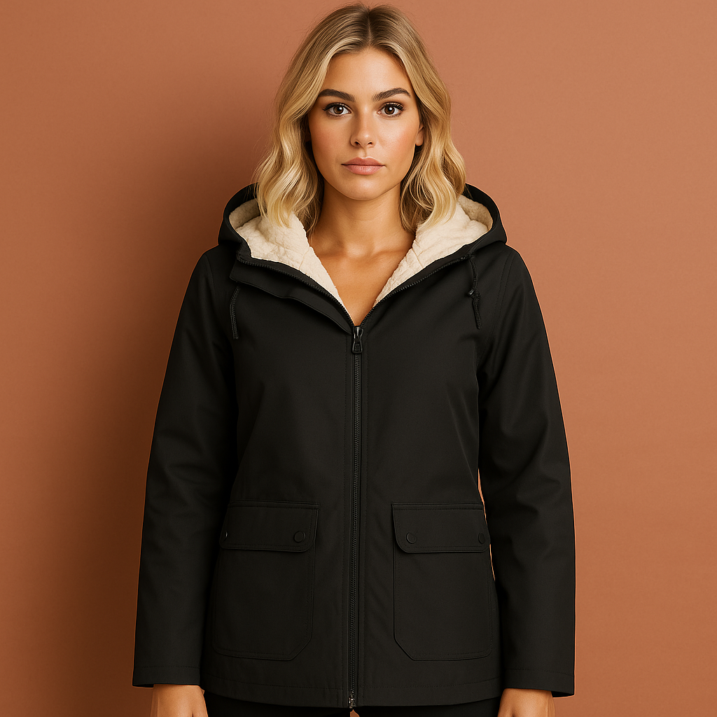 Fleece-lined waterproof jacket for women | Mira