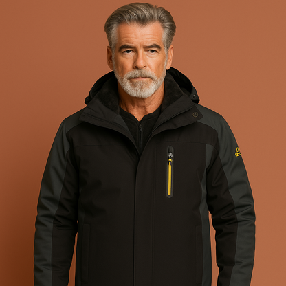 Warm waterproof outdoor jacket with hood for men | Gregory