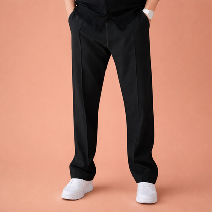 Wide men's trousers with adjustable waist and straight legs for men | Dirk