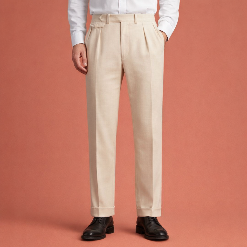 Straight men's trousers with a comfortable fit and neat finish | Valentine's