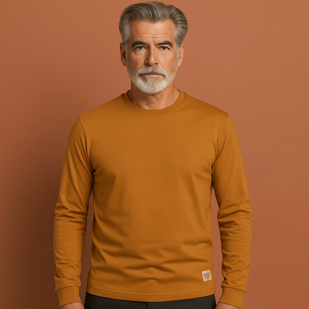 Men's Long Sleeve Round Neck Sweater | Arend