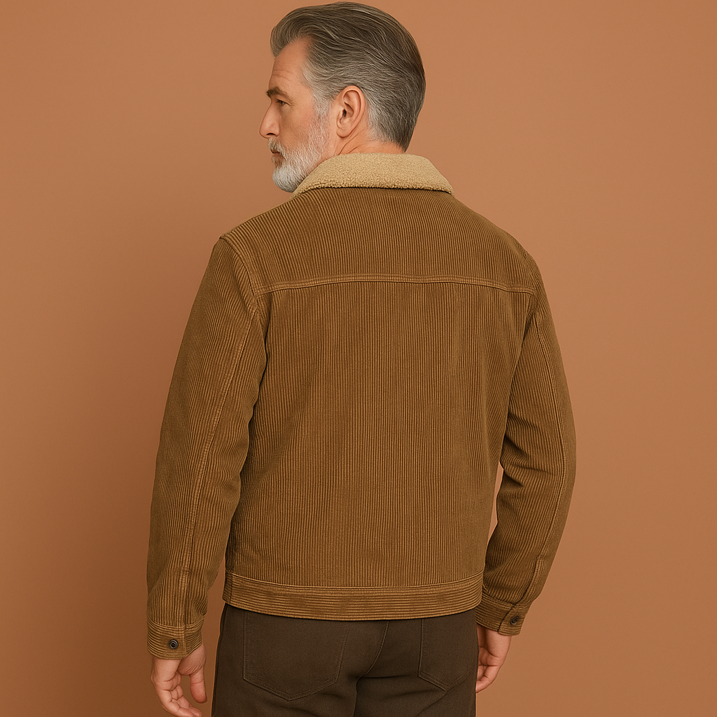 Warm sherpa-lined winter jacket for men | Joris